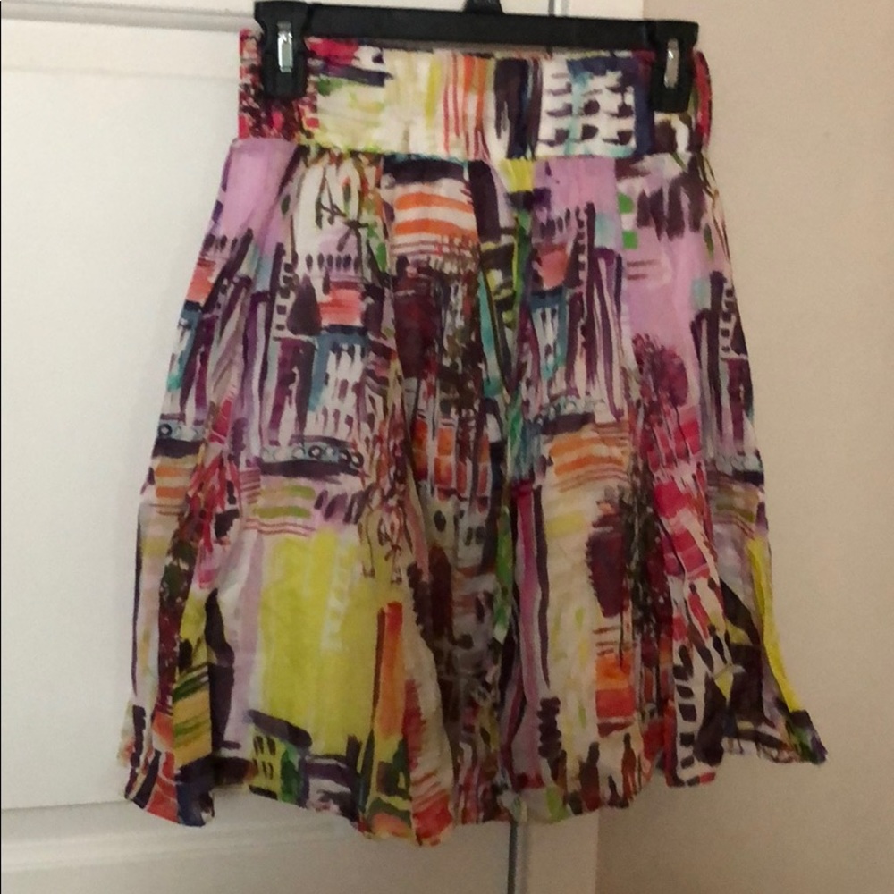 Zara printed skirt knee length